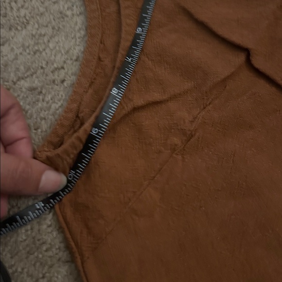 Old Navy Tan Sleeveless split front maxi dress - Picture 10 of 12